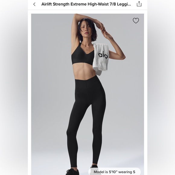 ALO Yoga Pants - Alo Airlift Strength Extreme High-Waist 7/8 Legging black Size Small NWT